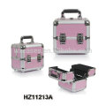 mini aluminum cosmetic case with 4 trays inside and with different color options